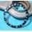 Rolex GMT Master All Black watch Black color S/S 16700, 16710, 16760 Bezel 24H Insert Part FAT FONT SERIFS