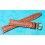 Watch Strap Accessorie Leather Style Brown Racing look perforated 16mm with tang buckle