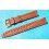 BRACELET MONTRES SIMILI CUIR MARRON PERFORE RACING 16mm AVEC BOUCLE ARDILLON