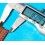 BRACELET MONTRES SIMILI CUIR MARRON PERFORE RACING 16mm AVEC BOUCLE ARDILLON