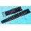 BRACELET RALLY VINTAGE CAOUTCHOUC TROPIC 18mm MONTRES RACING NOIR ref 11118 SWISS MADE