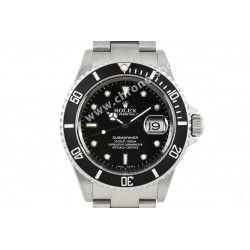 ROLEX RARE INSERT NOIR MONTRES 168000, 16800, 16610 SUBMARINER DATE PERLE LUMINOVA