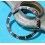 ROLEX RARE INSERT FADED BLEU-GRIS MONTRES 168000, 16800, 16610 SUBMARINER DATE PERLE LUMINOVA