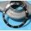 ROLEX RARE INSERT NOIR MONTRES 168000, 16800, 16610 SUBMARINER DATE PERLE LUMINOVA