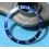 ROLEX RARE INSERT GRADUE LUNETTE BLEU MONTRE SUBMARINER DATE 16613, 16618, 16803, 16808