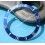 ROLEX RARE INSERT GRADUE LUNETTE BLEU MONTRE SUBMARINER DATE 16613, 16618, 16803, 16808
