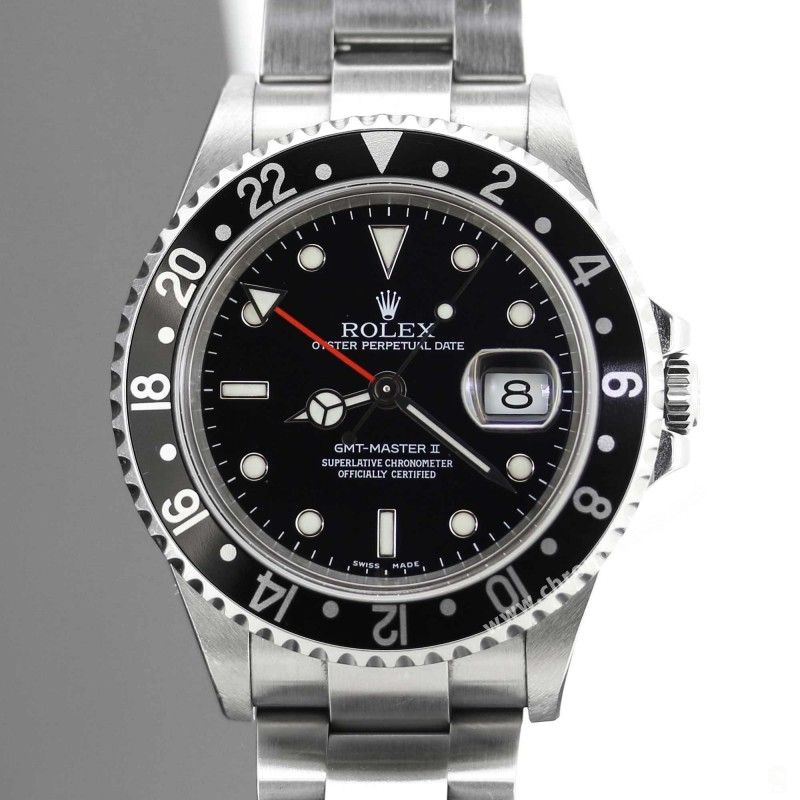 Rolex GMT Master All Black watch Black color S/S 16700, 16710