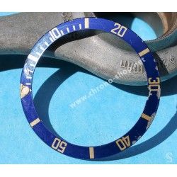 Rolex Submariner Date 18k Gold & 16613, 16803, 16808, 16618 Watch Bezel Blue Insert Graduated Lumi Dot