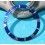 ROLEX RARE INSERT GRADUE LUNETTE BLEU MONTRES SUBMARINER DATE 16613, 16618, 16803, 16808 PERLE LUMINOVA