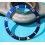 ROLEX RARE INSERT GRADUE LUNETTE BLEU MONTRES SUBMARINER DATE 16613, 16618, 16803, 16808 PERLE LUMINOVA