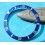 ROLEX RARE INSERT GRADUE LUNETTE BLEU MONTRES SUBMARINER DATE 16613, 16618, 16803, 16808 PERLE LUMINOVA