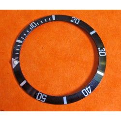 BLACK FAT FRONT ROLEX SUBMARINER BEZEL INSERT 5513 - 1680 - 5512 -1665 TRITIUM PEARL