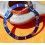 ROLEX RARE INSERT GRADUE LUNETTE BLEU MONTRES SUBMARINER DATE 16613, 16618, 16803, 16808 PERLE LUMINOVA